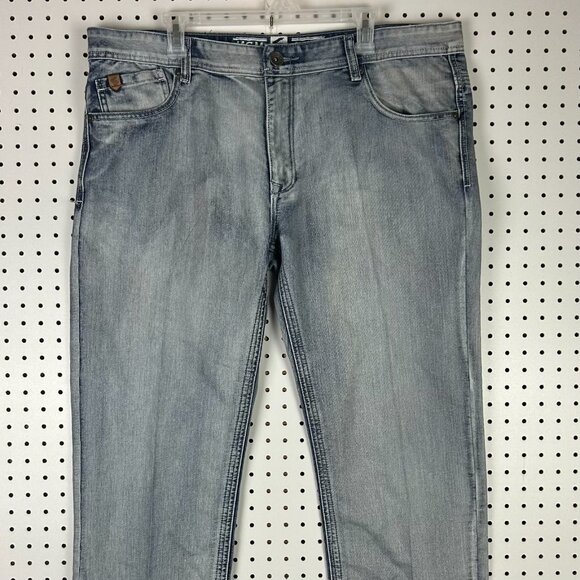 Southpole Y2K Baggy Jeans 40x32 Light Wash Grunge Wide Leg Skater Punk 90s - Picture 5 of 8